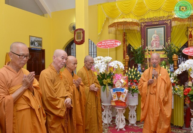 Đức Pháp chủ GHPGVN dự lễ tưởng niệm Đại lão Hòa thượng Thích Thiện Hào tại tổ đình Thiên Thai ảnh 18